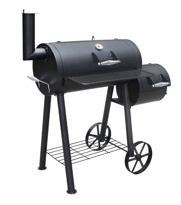 Mr.GARDENER Smoker Portland, schwarz, Grillrost BxT: 67 x 34 cm, 1262